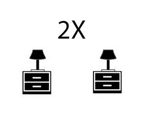 2 x Nightstands
